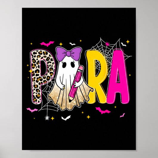 Enge Halloween Leraar Para Counselor Sped Prep Poster (Voorkant)