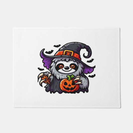 Enge Halloween Luiaard Heks Pet Kostuum Spooky Zee Deurmat (Voorkant)