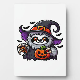 Enge Halloween Luiaard Heks Pet Kostuum Spooky Zee Fotoplaat
