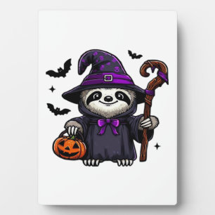 Enge Halloween Luiaard Heks Pet Kostuum Spooky Zee Fotoplaat