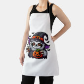 Enge Halloween Luiaard Heks Pet Kostuum Spooky Zee Schort (Insitu)