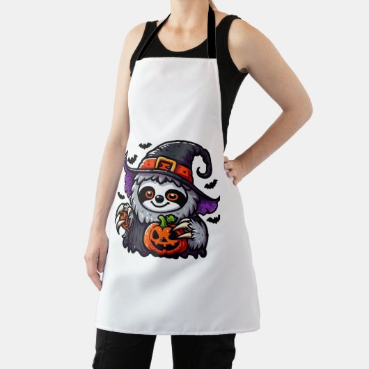 Enge Halloween Luiaard Heks Pet Kostuum Spooky Zee Schort (Insitu)