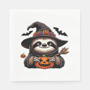 Enge Halloween Luiaard Heks Pet Kostuum Spooky Zee Servet