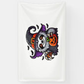 Enge Halloween Luiaard Heks Pet Kostuum Spooky Zee Spandoek (Verticaal)