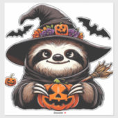Enge Halloween Luiaard Heks Pet Kostuum Spooky Zee Sticker (Vel)