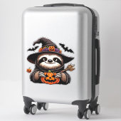 Enge Halloween Luiaard Heks Pet Kostuum Spooky Zee Sticker (Koffer)