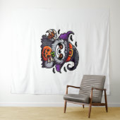 Enge Halloween Luiaard Heks Pet Kostuum Spooky Zee Wandkleed (In Situ (horizontaal))