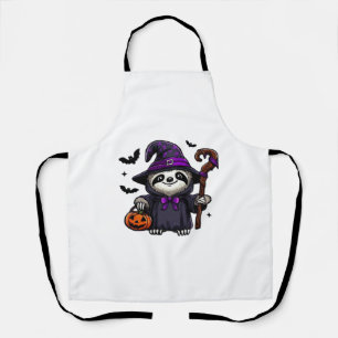 Enge Halloween Luiaard Heksenhoed Kostuum Griezele Schort