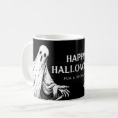 Enge Halloween met spook Koffiemok (Voorkant links)