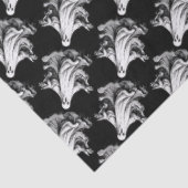 Enge Halloween met zwarte en witte geesten Tissuepapier (Detail)