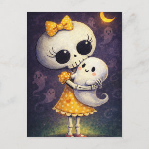 Enge Halloween Nacht Ansichtkaart Briefkaart