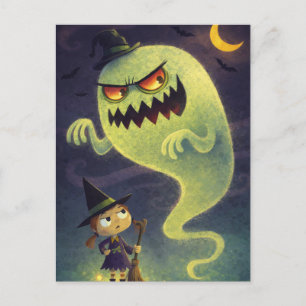 Enge Halloween Nacht Ansichtkaart Briefkaart