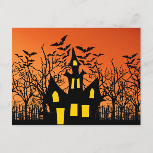 Enge Halloween Nacht Ansichtkaart Briefkaart