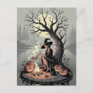 Enge Halloween Nacht Ansichtkaart Briefkaart