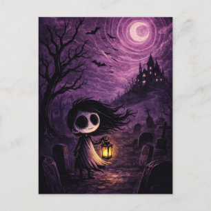 Enge Halloween Nacht Ansichtkaart Briefkaart