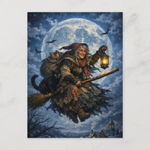 Enge Halloween Nacht Ansichtkaart Briefkaart