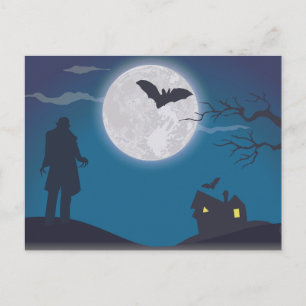 Enge Halloween Nacht Briefkaart