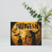 Enge Halloween Nacht Briefkaart (Staand voorkant)
