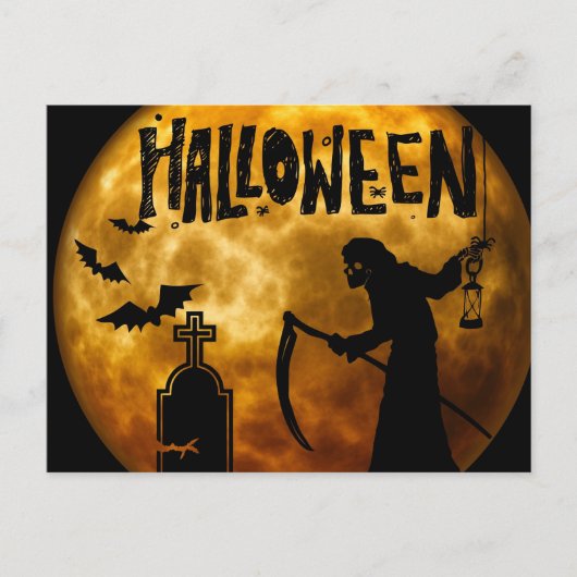 Enge Halloween Nacht Briefkaart (Voorkant)