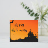 Enge Halloween Nacht met Uilen Ansichtkaart Briefkaart (Staand voorkant)