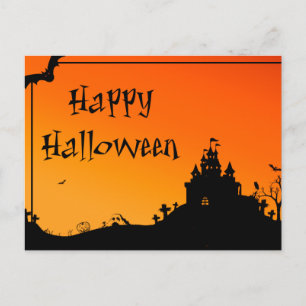 Enge Halloween Nacht met Uilen Ansichtkaart Briefkaart