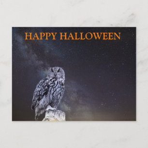 Enge Halloween Nacht met Uilen Briefkaart