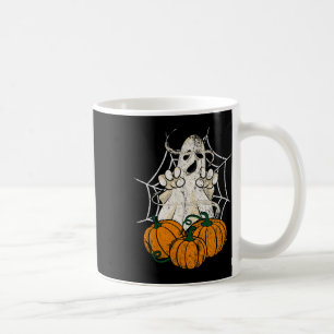 Enge Halloween Nacht Pompoen Spook Spinnenweb Cre Koffiemok