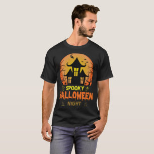 Enge Halloween Nacht. Trendy Halloween T-shirt