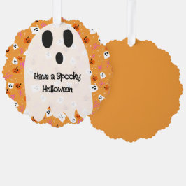 Enge Halloween Ornament Kaart