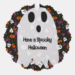 Enge Halloween Ornament Kaart