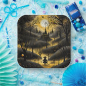 Enge Halloween Pad Papieren Bordje (Feest)
