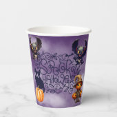Enge Halloween Papieren Bekers (Achterkant)