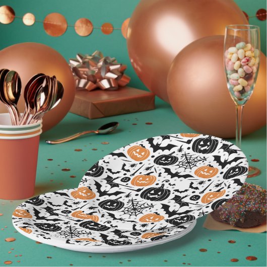 Enge Halloween  Papieren Bordje (Multi)