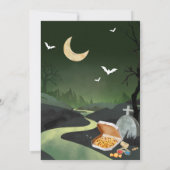 Enge Halloween Party Film Night Party Kaart (Achterkant)