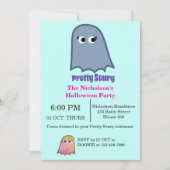 enge Halloween Party Pastel Theme Kaart (Voorkant)