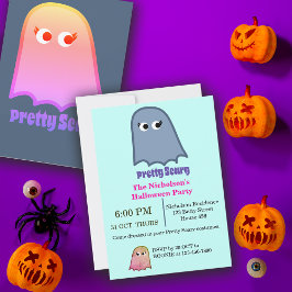 enge Halloween Party Pastel Theme Kaart