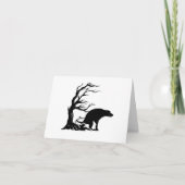 Enge Halloween-poepende hond Kaart (Voorkant)