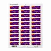 Enge Halloween Poes Kat Etiket (Full Sheet)