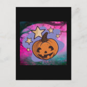 enge halloween pompoen briefkaart (Voorkant)