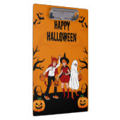 Enge Halloween – Pompoen, Geest & Klembord (Rechts)