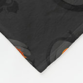 Enge Halloween pompoen lantaarnpatroon Fleece Deken (Hoek)