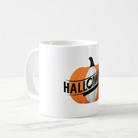 Enge Halloween pompoen Mok (Voorkant links)