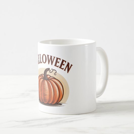 Enge Halloween pompoen Mok (Voorkant rechts)