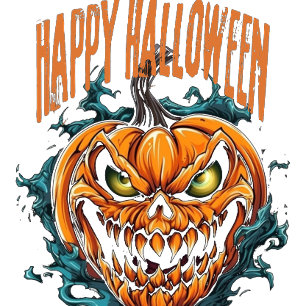  enge Halloween pompoen partij T-shirt