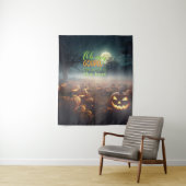 Enge Halloween pompoen patch Wandkleed (In situ)