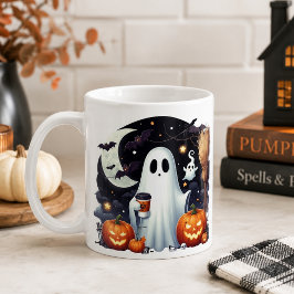 Enge Halloween pompoenen geest Koffiemok
