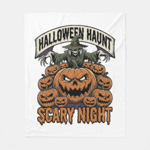 Enge Halloween Pompoenen Vintage Gravure Shirt A Fleece Deken