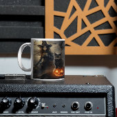 Enge Halloween pompoenen, zwarte katten en heksen Koffiemok