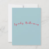 Enge Halloween-prentbriefkaart Kaart (Achterkant)