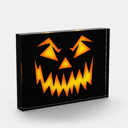 Enge Halloween Pumpkin Face Fotodoos Fotoblokken (Links)